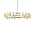 48” Modern Round Crystal Chandelier