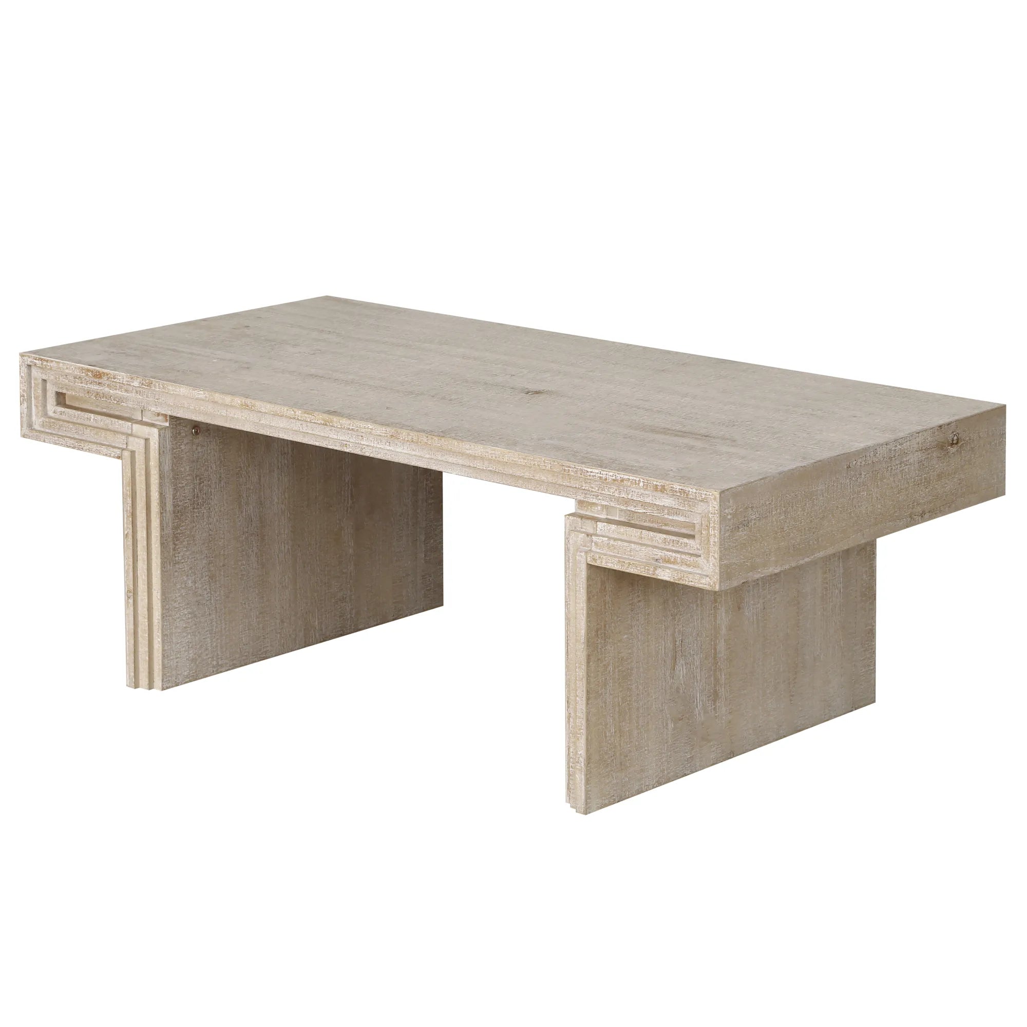 48" Vintage Rustic Coffee Table, Rectangular