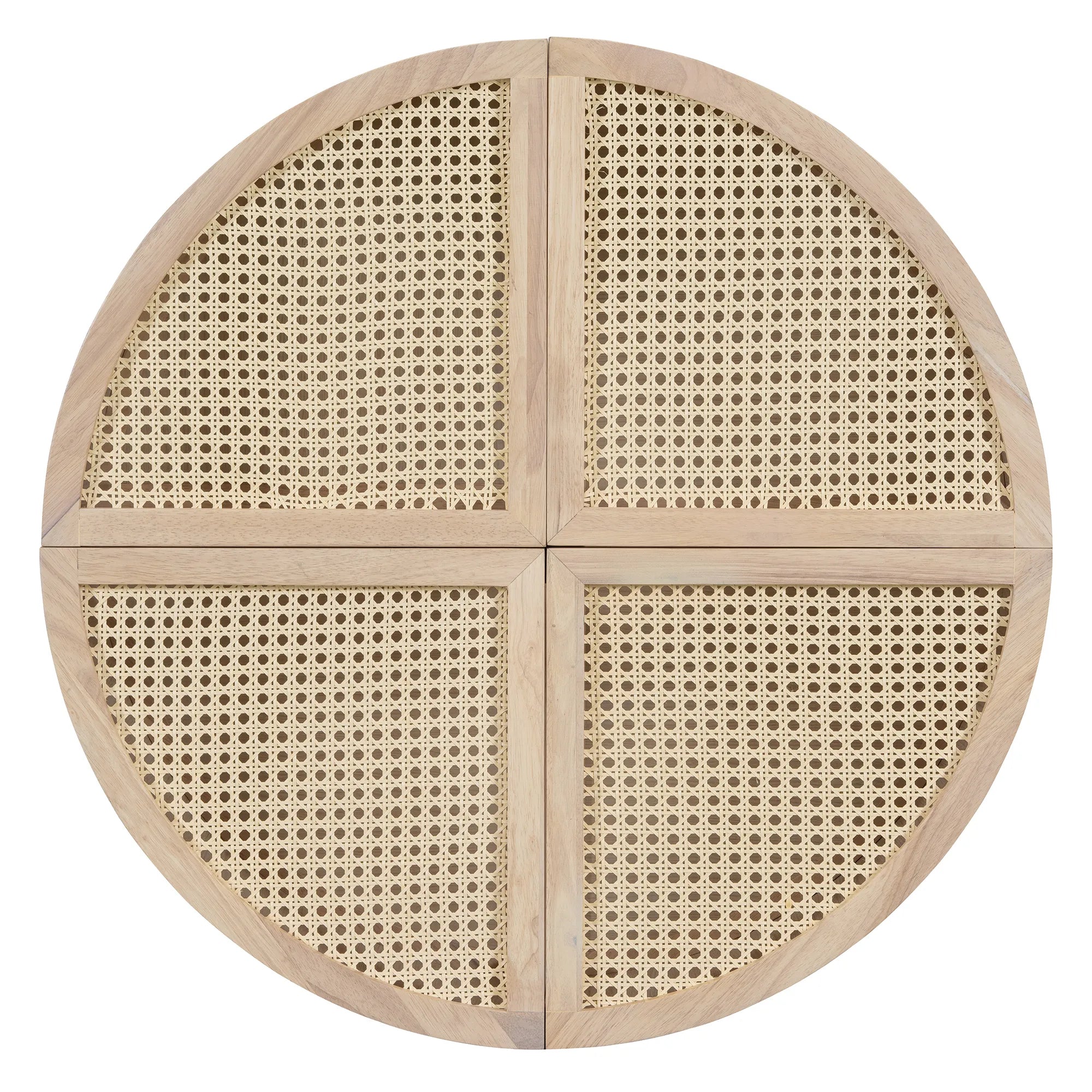 4 Pieces Modular Rattan Coffee Table