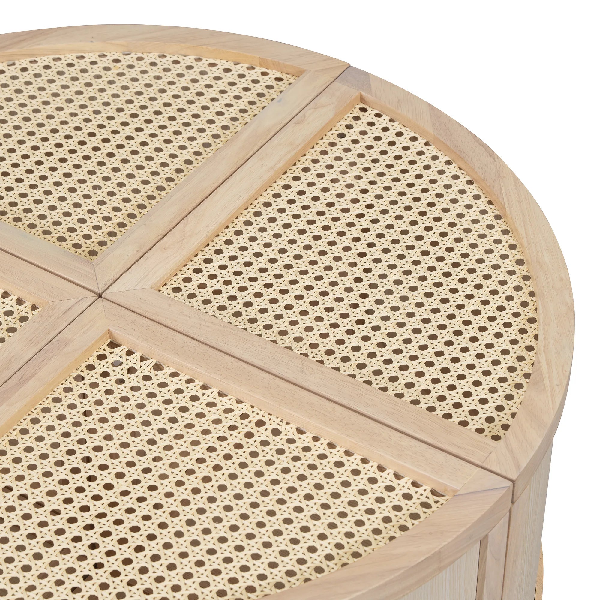 4 Pieces Modular Rattan Coffee Table