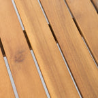 4 Pieces Wood Outdoor Patio Seat Set