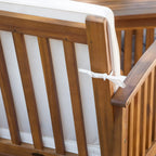 4 Pieces Wood Outdoor Patio Seat Set