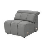4 Seater L Shape Leather Modern Power Reclining Sofa