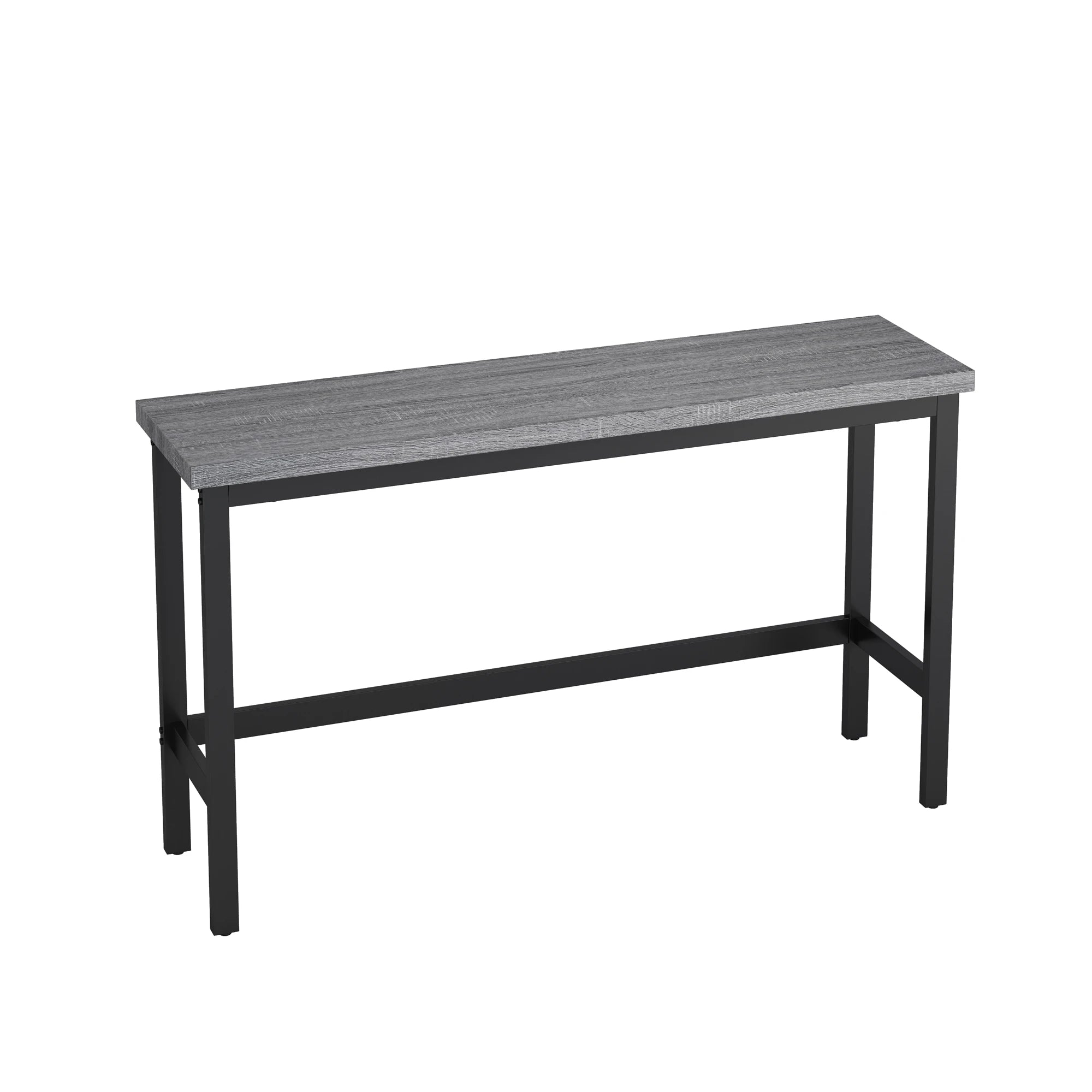 4 Pieces Modern Bar Table Set with 3 Stools