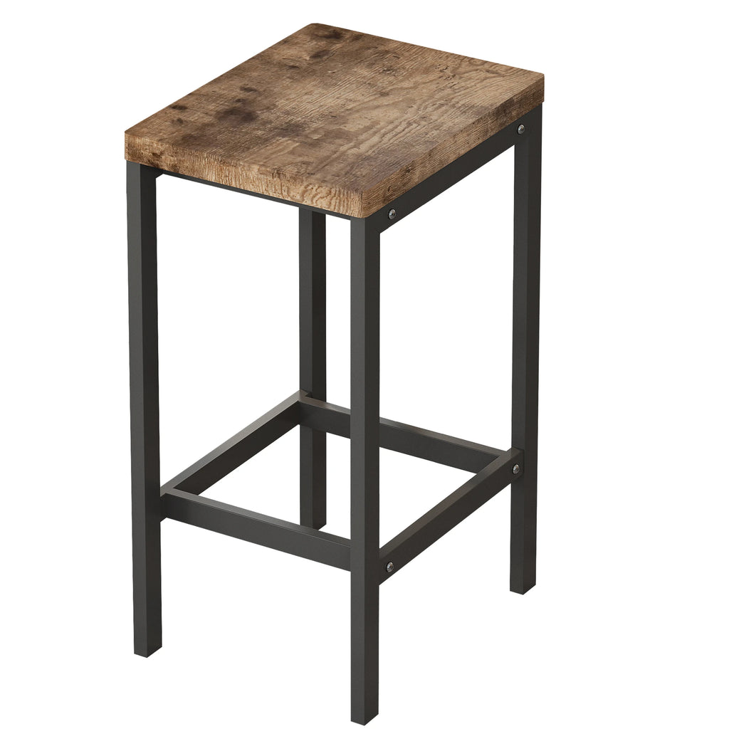 4 Pieces Modern Bar Table Set with 3 Stools