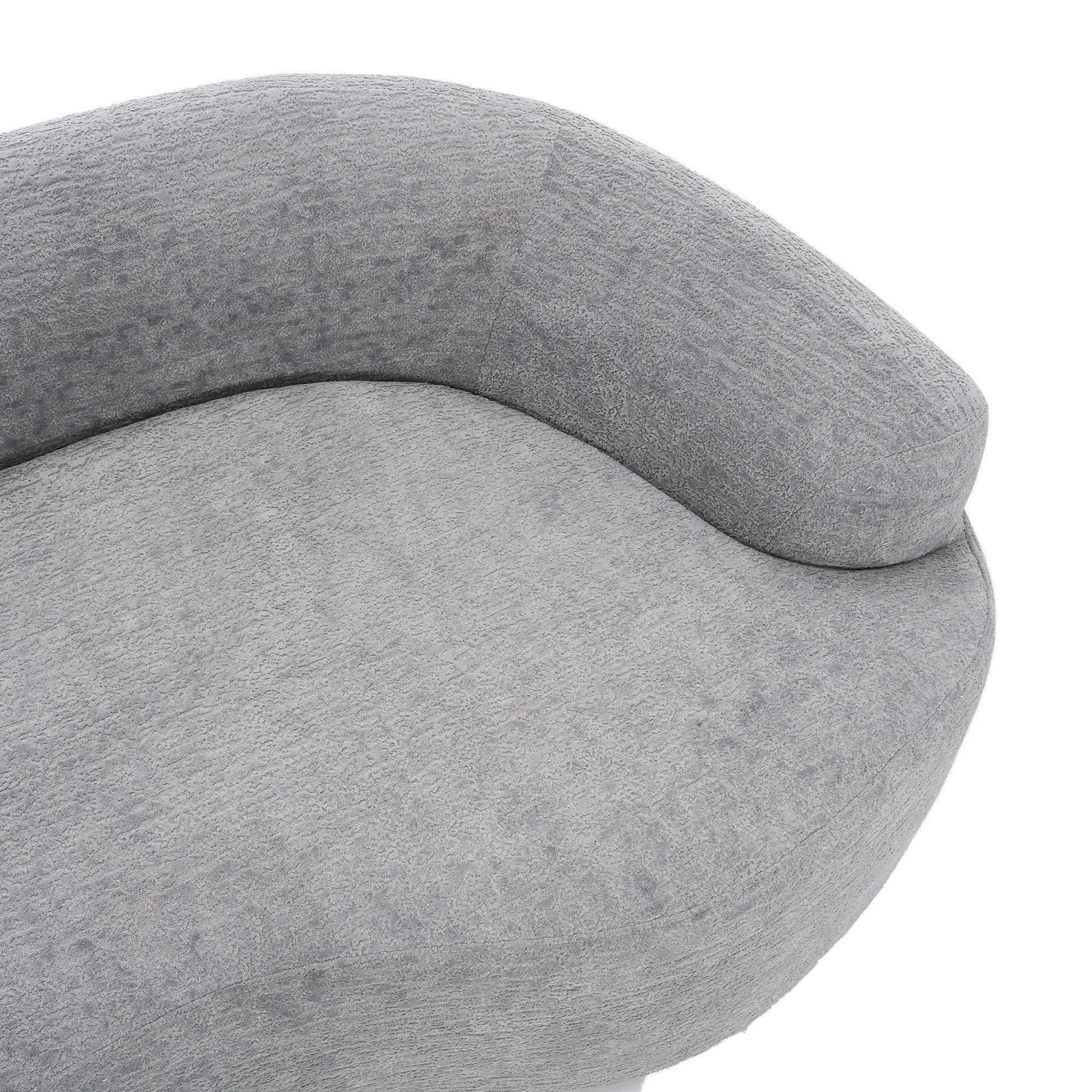 4 Seater Chenille Fabric Full Sponge Legless Compressed Sectional Sofa