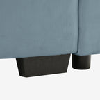4 Seater Oversized Modern Velvet Cloud Comfort Sectional Sofa with Ottoman & Underseat Storage