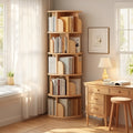5-Tier 360° Rotating Bookshelf Tower