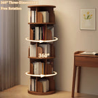 5-Tier 360° Rotating Bookshelf Tower