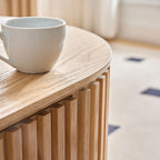 51" Oval Mid Century Modern Coffee Table