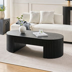 51" Oval Mid Century Modern Coffee Table