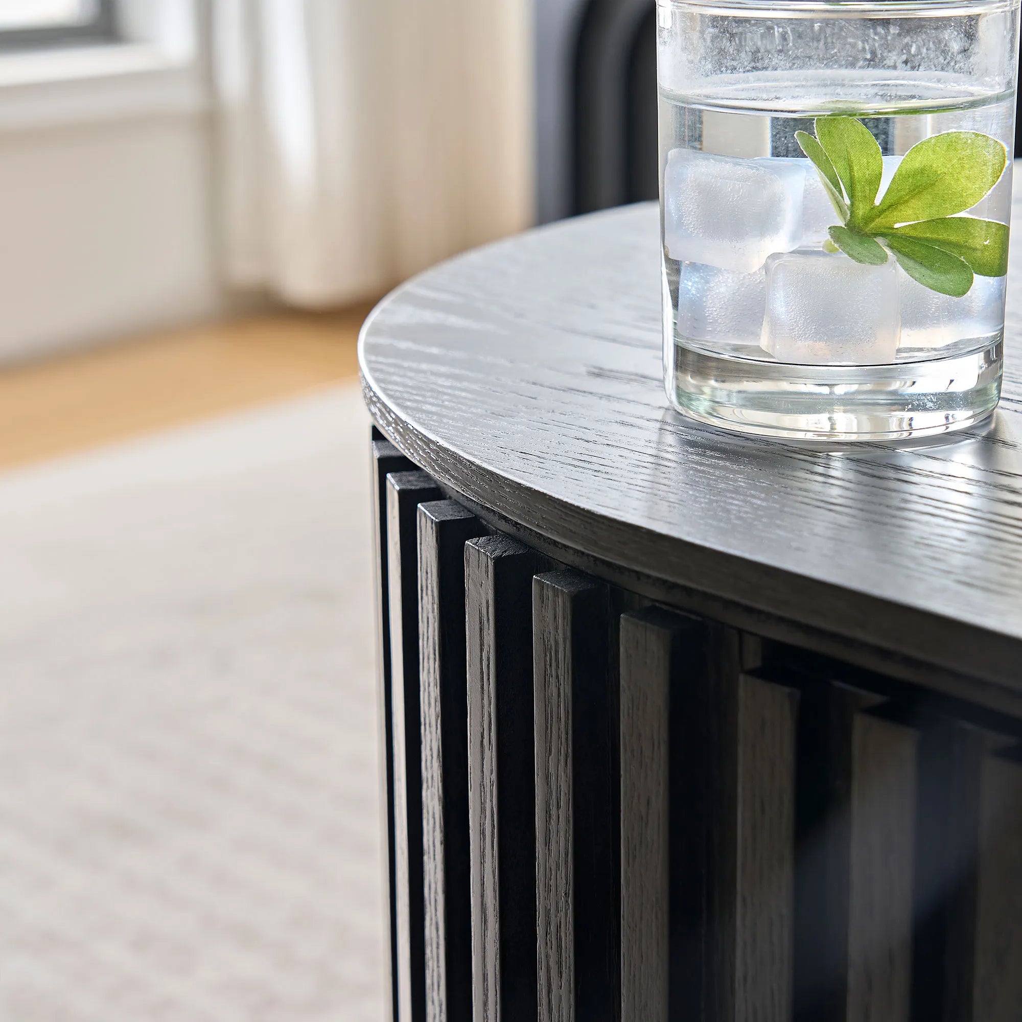 51" Oval Mid Century Modern Coffee Table