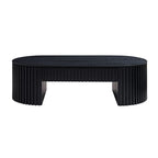 51" Oval Mid Century Modern Coffee Table