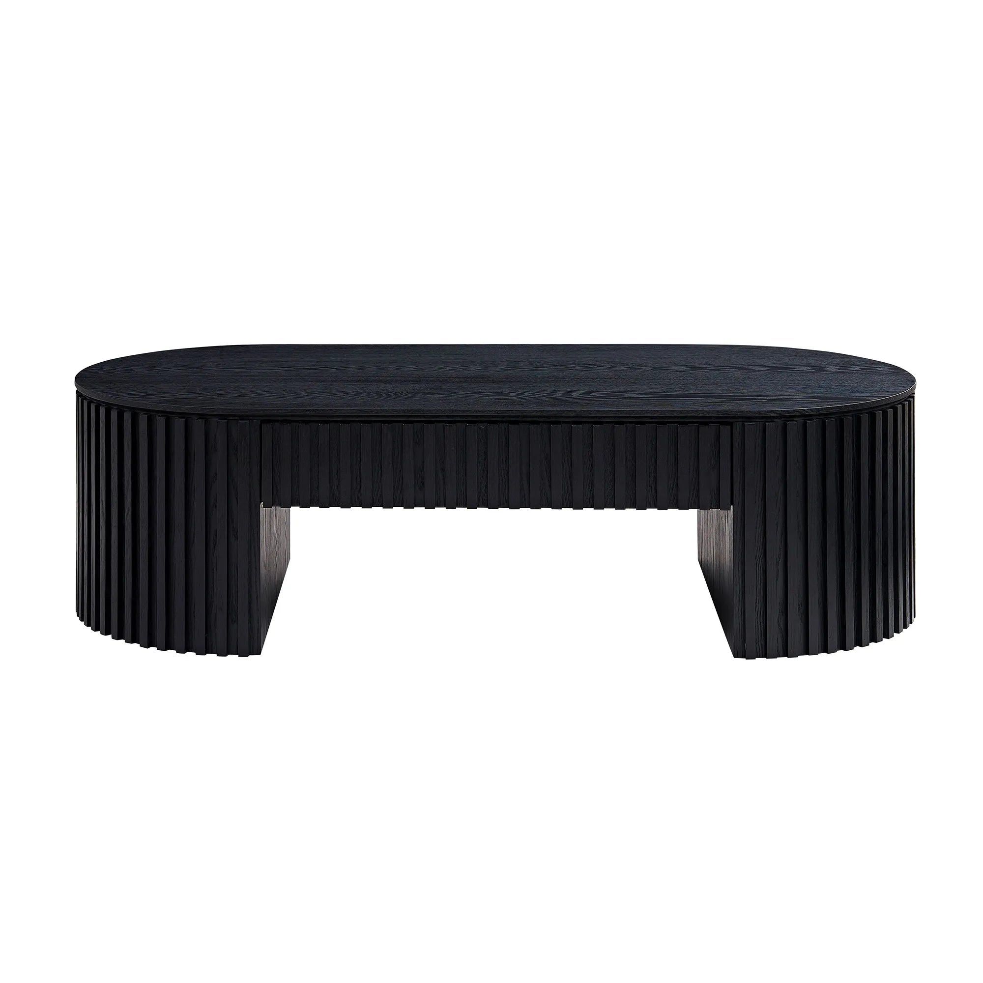 51" Oval Mid Century Modern Coffee Table