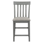 54" 5 Pieces Dining Table Set, Counter Height With 2 Chairs And 2 Stools
