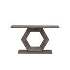 55" Modern Console Table with Hexagon Legs