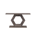 55" Modern Console Table with Hexagon Legs
