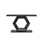 55" Modern Console Table with Hexagon Legs