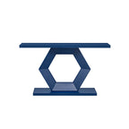 55" Modern Console Table with Hexagon Legs