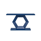 55" Modern Console Table with Hexagon Legs