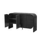 56" Retro Buffet Cabinet with Curvy Edge