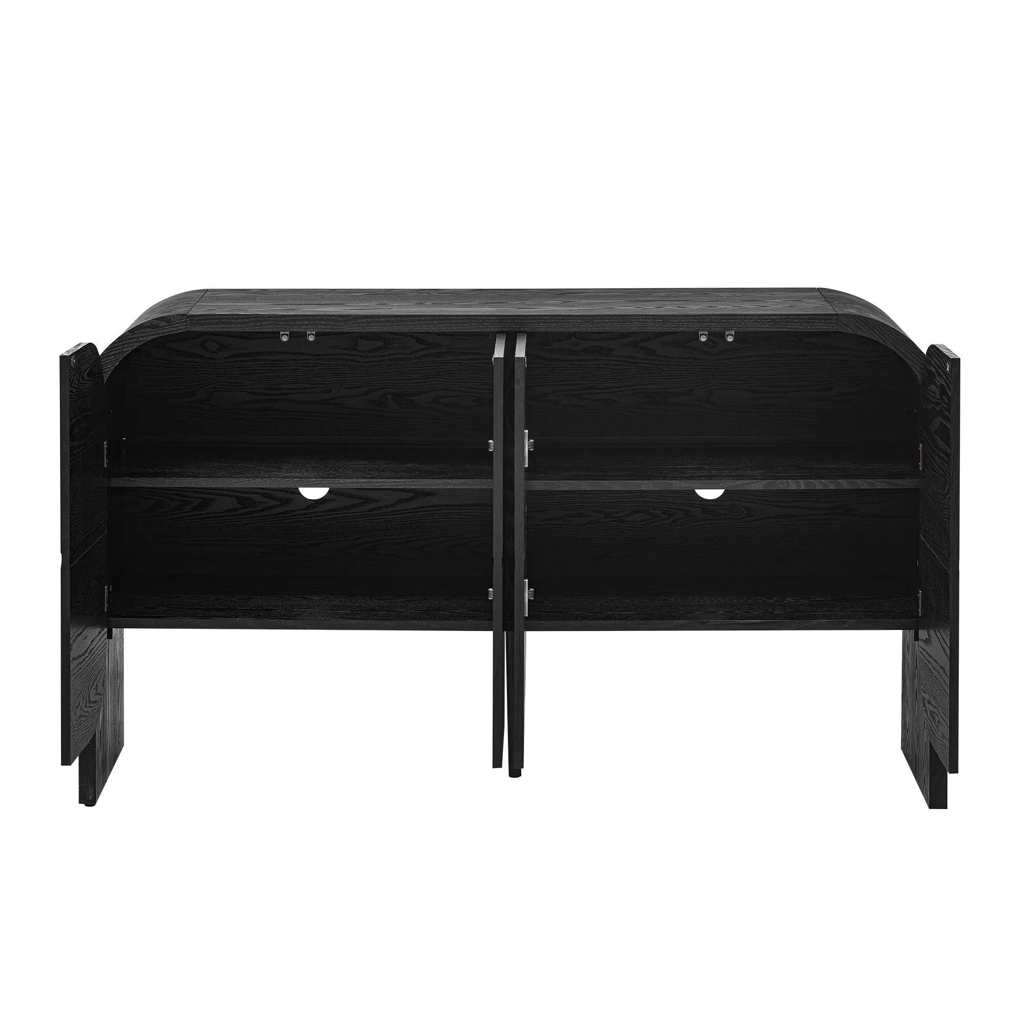 56" Retro Buffet Cabinet with Curvy Edge