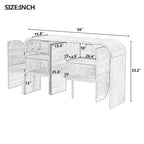 56" Retro Buffet Cabinet with Curvy Edge