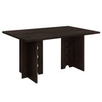 59" 6 Pieces Modern Dining Table Set With Chairs and Bench