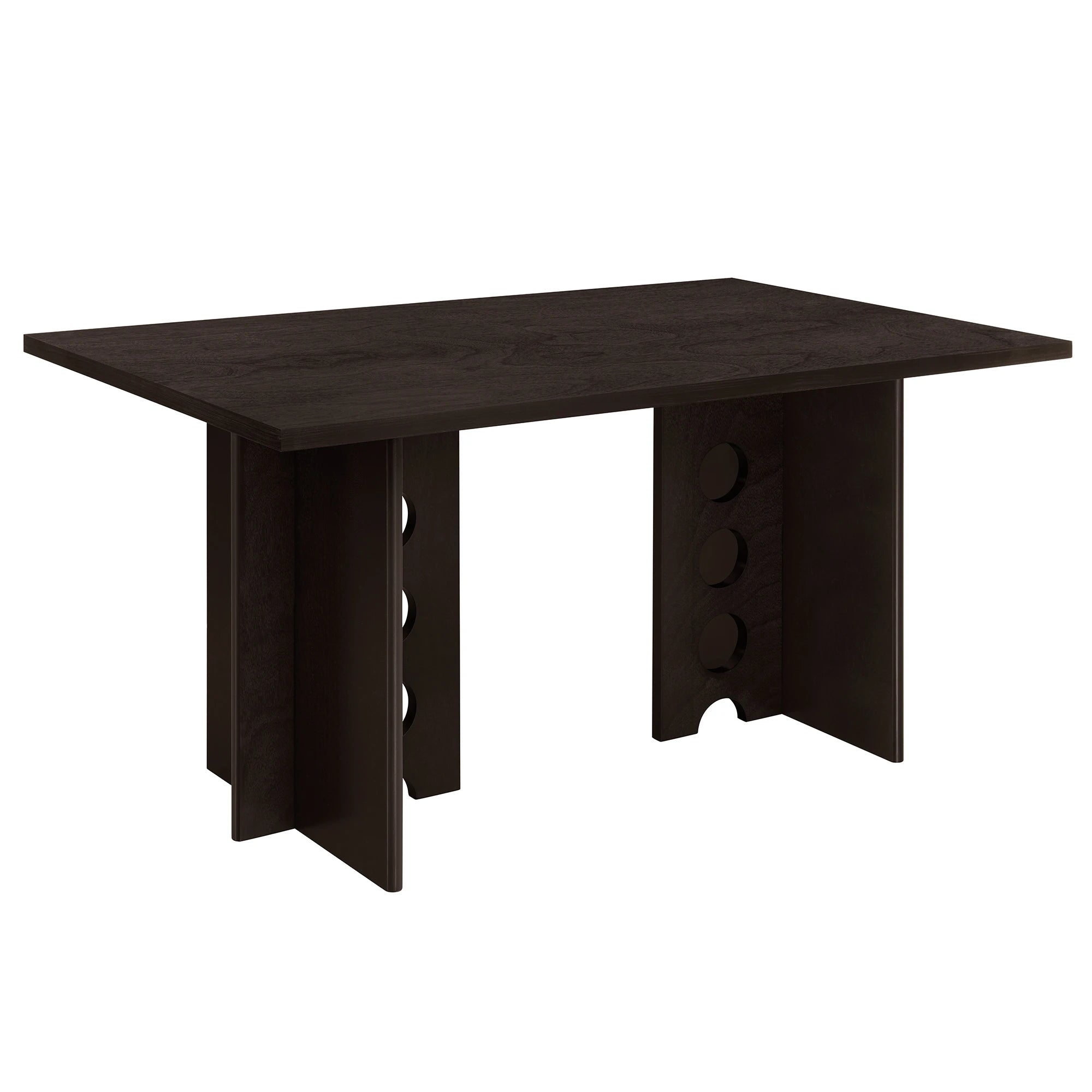 59" 6 Pieces Modern Dining Table Set With Chairs and Bench
