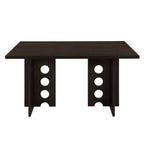 59" 6 Pieces Modern Dining Table Set With Chairs and Bench