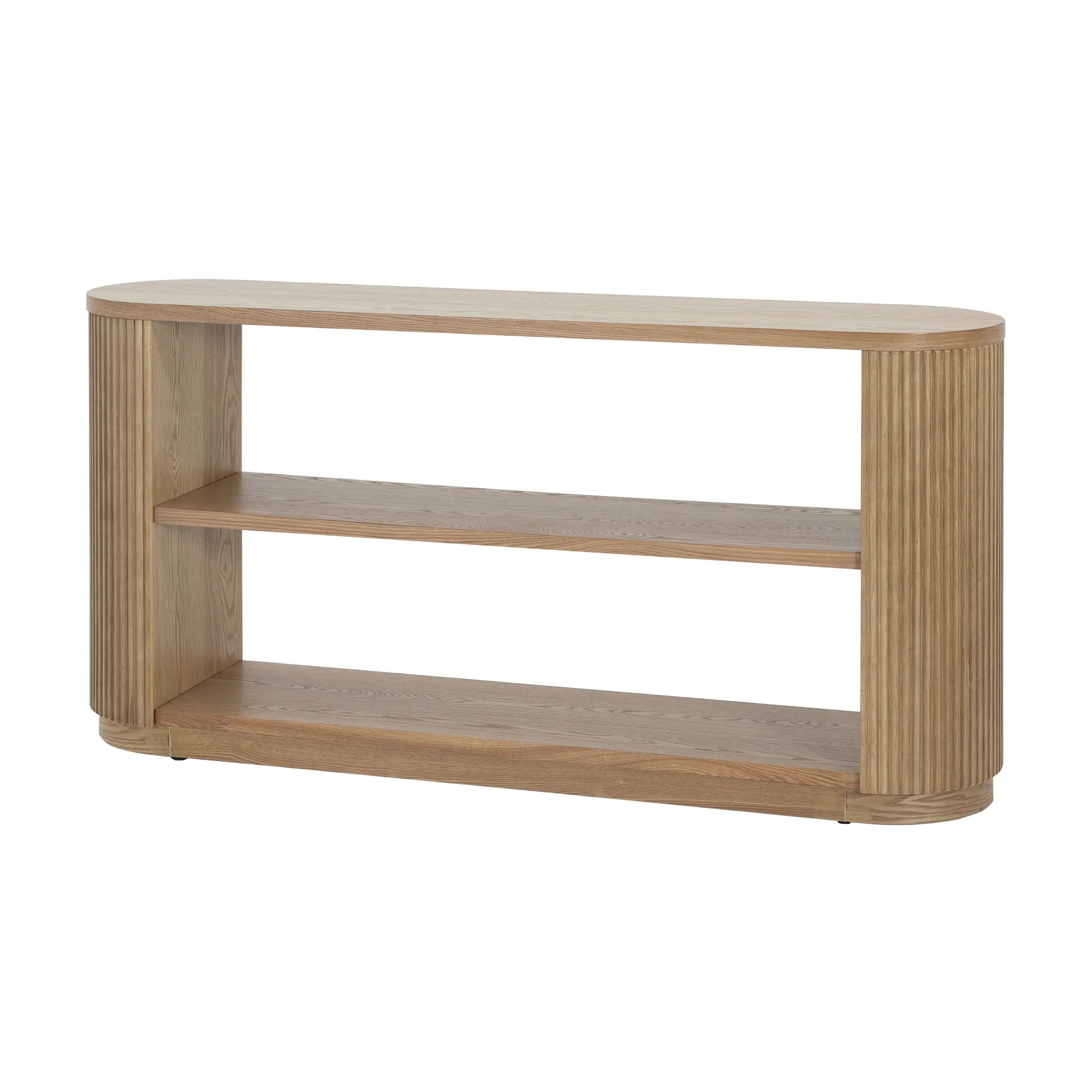 59" Modern Console Table with Open Shelf