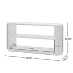 59" Modern Console Table with Open Shelf