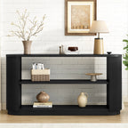 59" Modern Console Table with Open Shelf