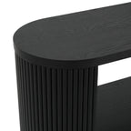 59" Modern Console Table with Open Shelf