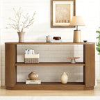 59" Modern Console Table with Open Shelf
