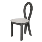 59“ Modern Trestle Dining Table Set With 6 Upholstered Chairs