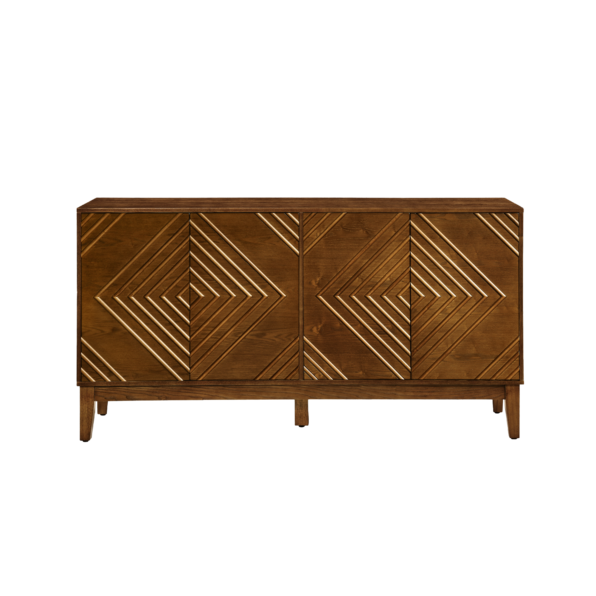 60.5” Farmhouse Fluted Buffet Cabinet