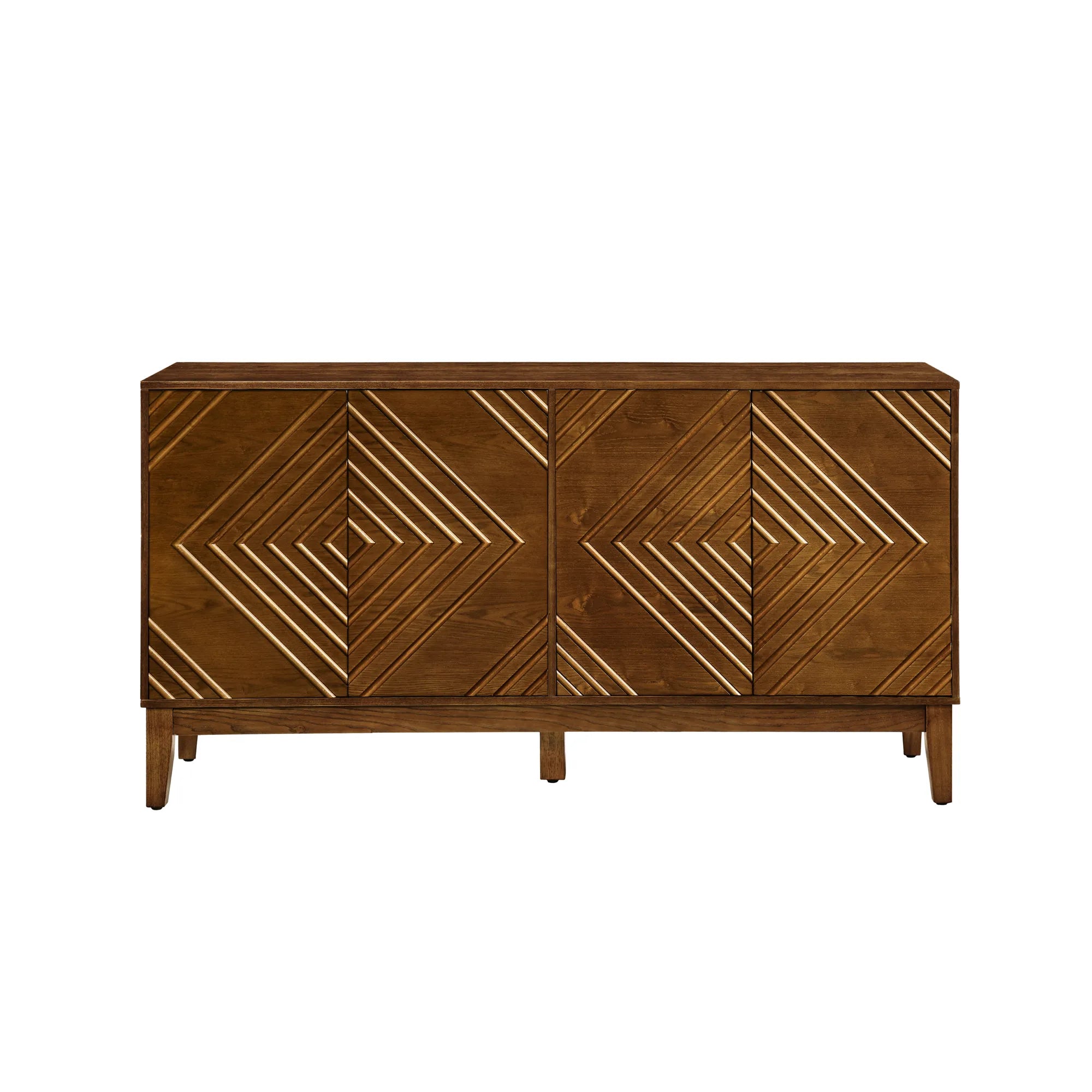 60.5” Farmhouse Fluted Buffet Cabinet