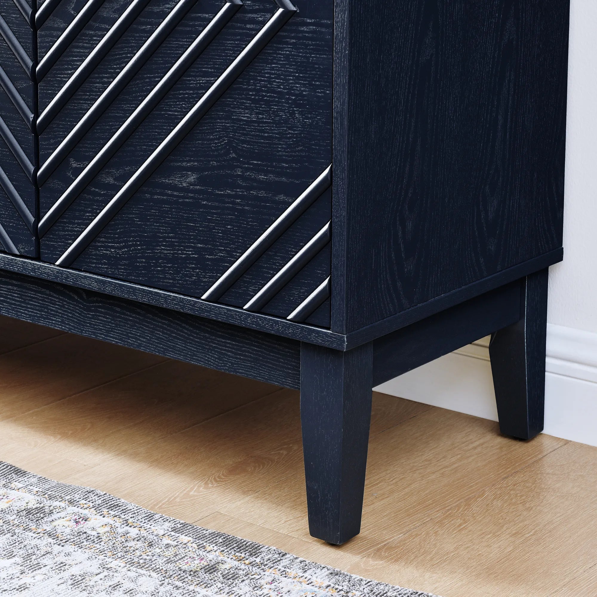 60.5” Farmhouse Fluted Buffet Cabinet