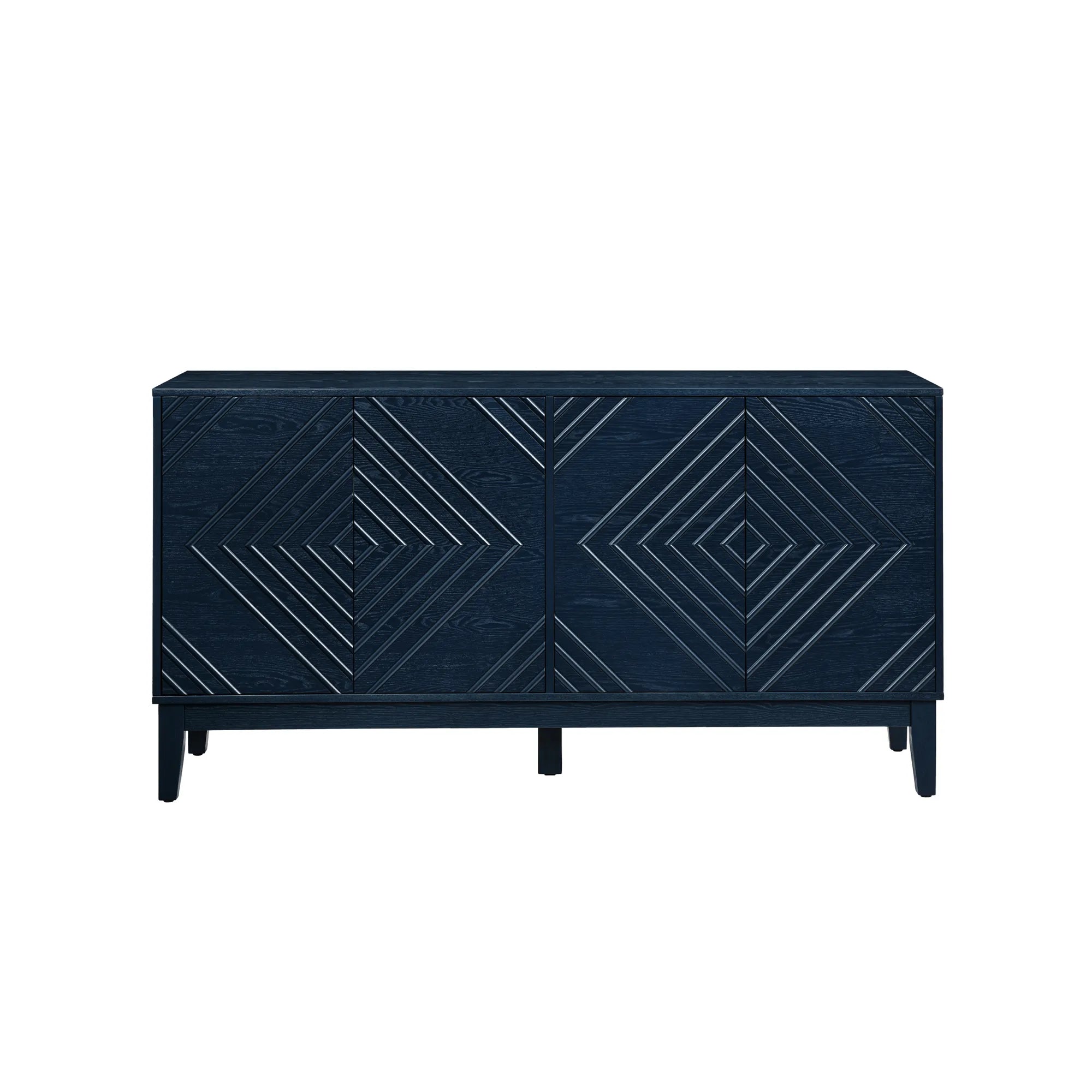 60.5” Farmhouse Fluted Buffet Cabinet