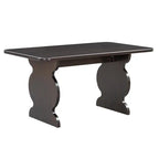 60" 6-Piece Mid-Century Modern Dining Table Set With 4 Chairs and Bench