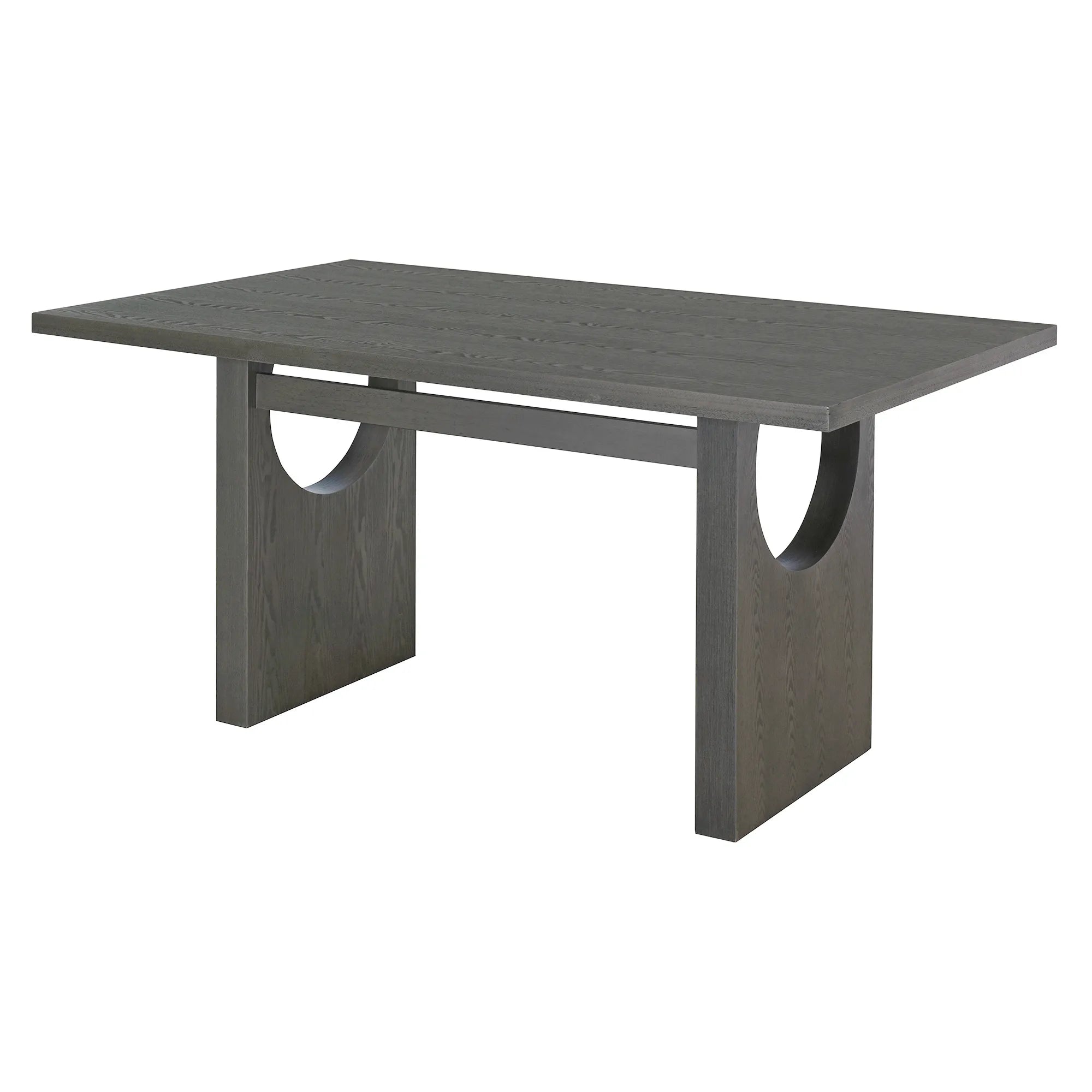 60" 7 Pieces Retro Dining Table Set With 6 Chairs