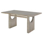 60" 7 Pieces Retro Dining Table Set With 6 Chairs