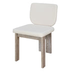 60" 7 Pieces Retro Dining Table Set With 6 Chairs