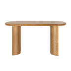 60" Console Table with Beaded Trim & Reversible Curved Legs