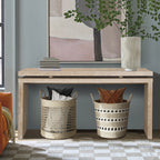 60" Farmhouse Console Table with Double Layer Design