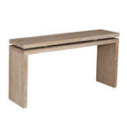 60" Farmhouse Console Table with Double Layer Design