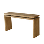 60" Farmhouse Console Table with Double Layer Design