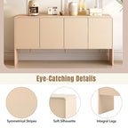 60" Minimalist Style Modern Sideboard with 4 Doors