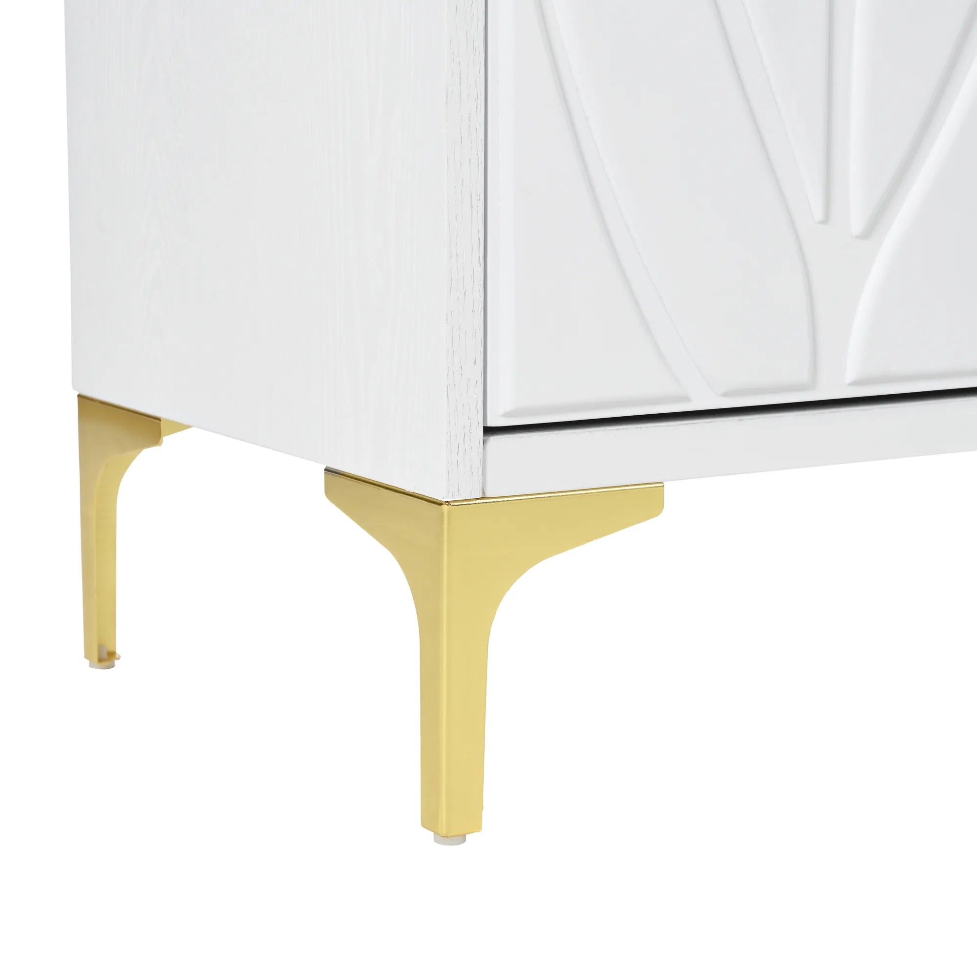 60” Modern Carved 4-Door Sideboard